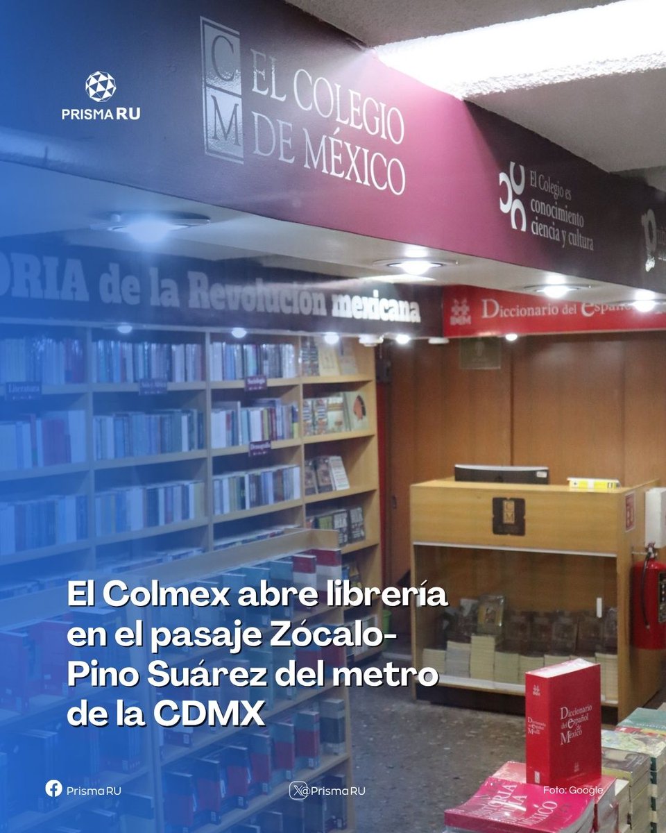 PrismaRU's tweet image. 🔴#AlAire | El Colmex abre librería al interior del metro de la CDMX
Hoy en #EntrevistaRU | Nos acompaña Gabriela Said, directora de Publicaciones de @elcolmex, quien platica con nuestra conductora @deyanira_moran
#RelatamosAlMundo🌎 #RadioUNAM 96.1 FM