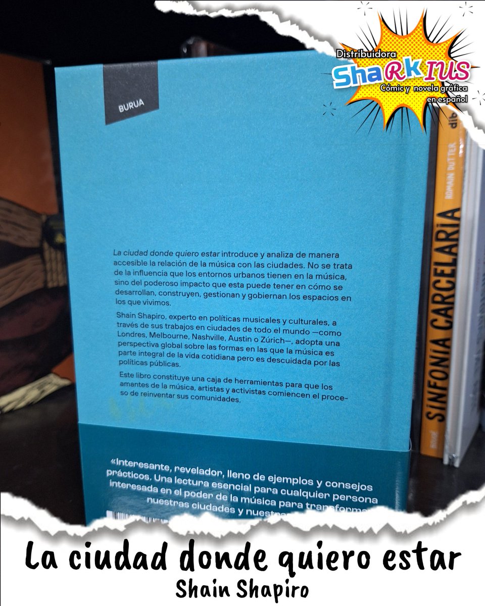 La ciudad donde quiero estar
#ShainShapiro 
<a href="/liburuak_libros/">liburuak_libros</a>
Pasta dura
176 páginas 
$600 

Este libro examina el poderoso impacto que la música puede tener en nuestras ciudades y constituye una caja de herramientas para reinventar las comunidades.

Hacemos envíos a todo 🇲🇽