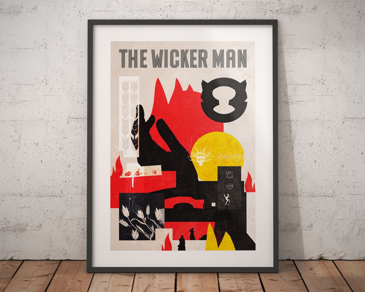 commonpeopleart's tweet image. THE WICKER MAN Inspired Cult Film Poster Art
Available in sizes A4-A2
Buy now at etsy.com/uk/listing/433…
#Quatermass #FolkHorror #Fantasy #FilmPoster #MoviePoster #Poster #Illustration #WallArt #Collage #MidCenturyModern #Gift #Print