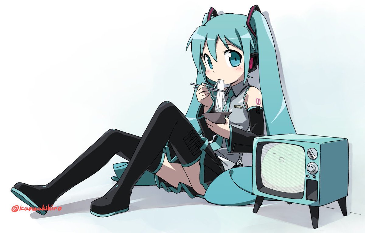 kanzaki hiro's miku is probably one of the cutest mikus out there