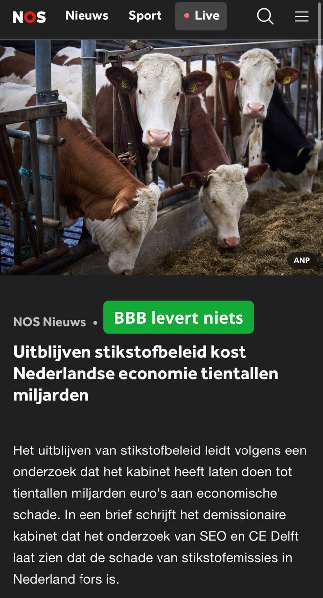 marcspeelman's tweet image. Het uitstelbeleid van BBB kost Nederland tientallen miljarden. BBB levert alleen maar ellende.
