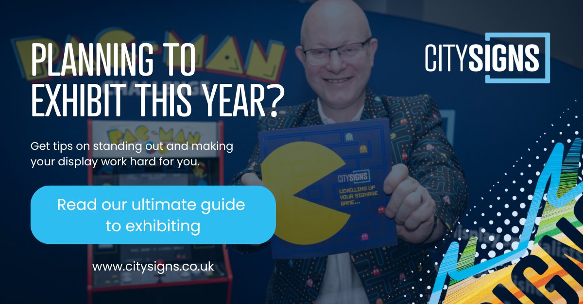 Planning to exhibit this year?  

Get tips on standing out and making your display work hard for you. 

Our Ultimate Guide to Exhibiting is packed with signage tips to help you stand out. 

Read it here: citysigns.co.uk/the-ultimate-g…  

#ExpoSignage #TradeShowTips #WorcestershireHour
