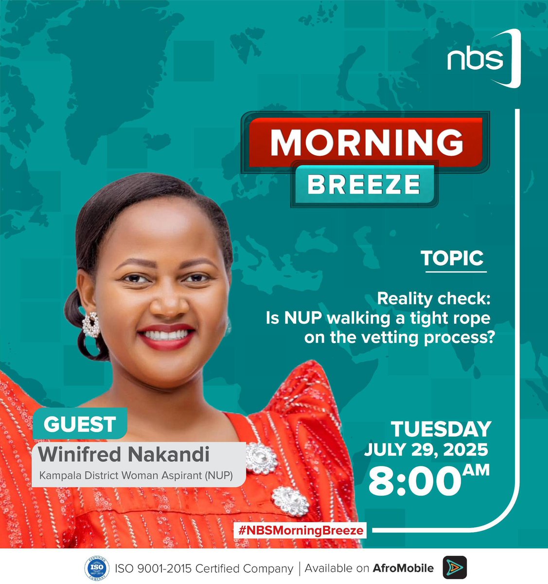 WinifredNakandi's tweet image. Start your morning with me on @nbstv Morning Breeze