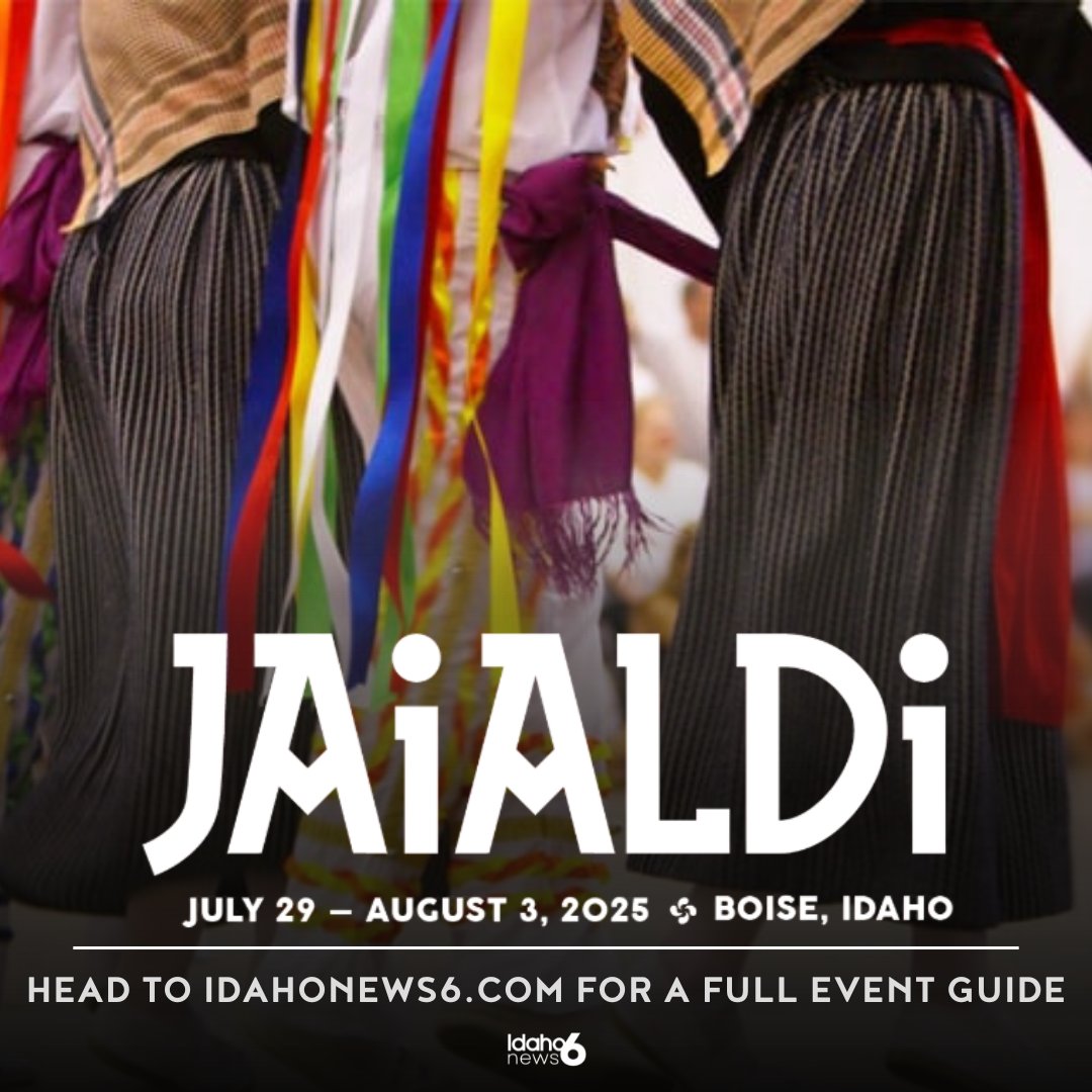 IdahoNews6's tweet photo. After a decade-long wait, Boise's vibrant Basque festival Jaialdi returns!
Mark your calendars for July 29-August 3!๐
Link in bio for the complete festival guide๐ #IdahoNews6 #NeighborhoodNews #Jaialdi #BasqueBlock #DowntownBoise https://t.co/GHLfUyAXnF