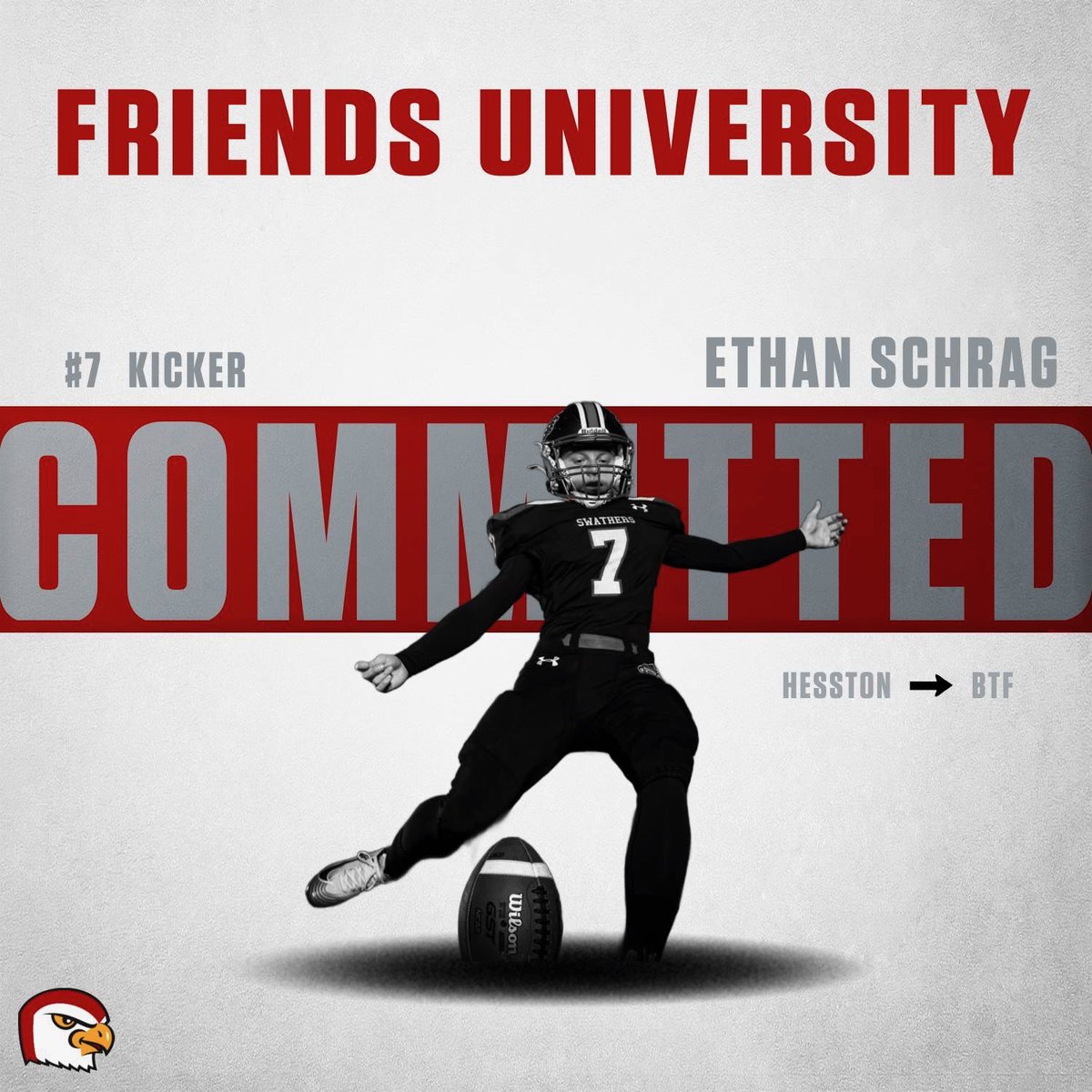 Ethan Schrag (@phogschrag19) on Twitter photo After an amazing camp at Friends University, I’m blessed to announce my commitment to continue my academic and athletic career as a Falcon! Thank you God, my family, coaches, teammates, and the Hesston community for all the support.
<a href="/CoachTBau/">Tyson Bauerle</a> <a href="/CoachHarrisonFU/">Coach Harrison</a>
#BTF After an amazing camp at Friends University, I’m blessed to announce my commitment to continue my academic and athletic career as a Falcon! Thank you God, my family, coaches, teammates, and the Hesston community for all the support.
<a href="/CoachTBau/">Tyson Bauerle</a> <a href="/CoachHarrisonFU/">Coach Harrison</a>
#BTF
