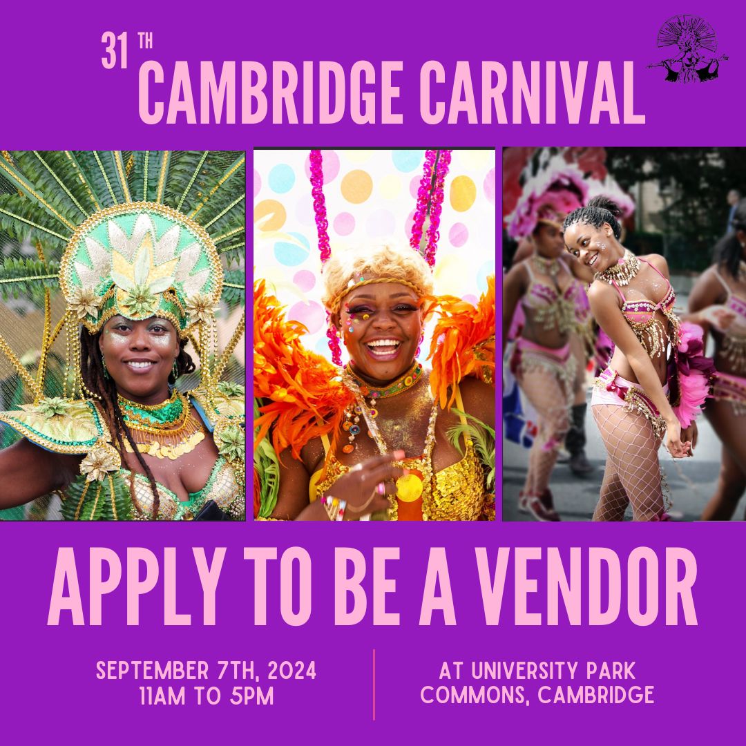 🎉 Calling all vendors! Be part of the 31st Cambridge Carnival on September 7 at University Park! 🎭🎶

👉 Apply now: thewilliamsagency.formstack.com/forms/cambridg…!

#CambridgeCarnival2025 #Vendor