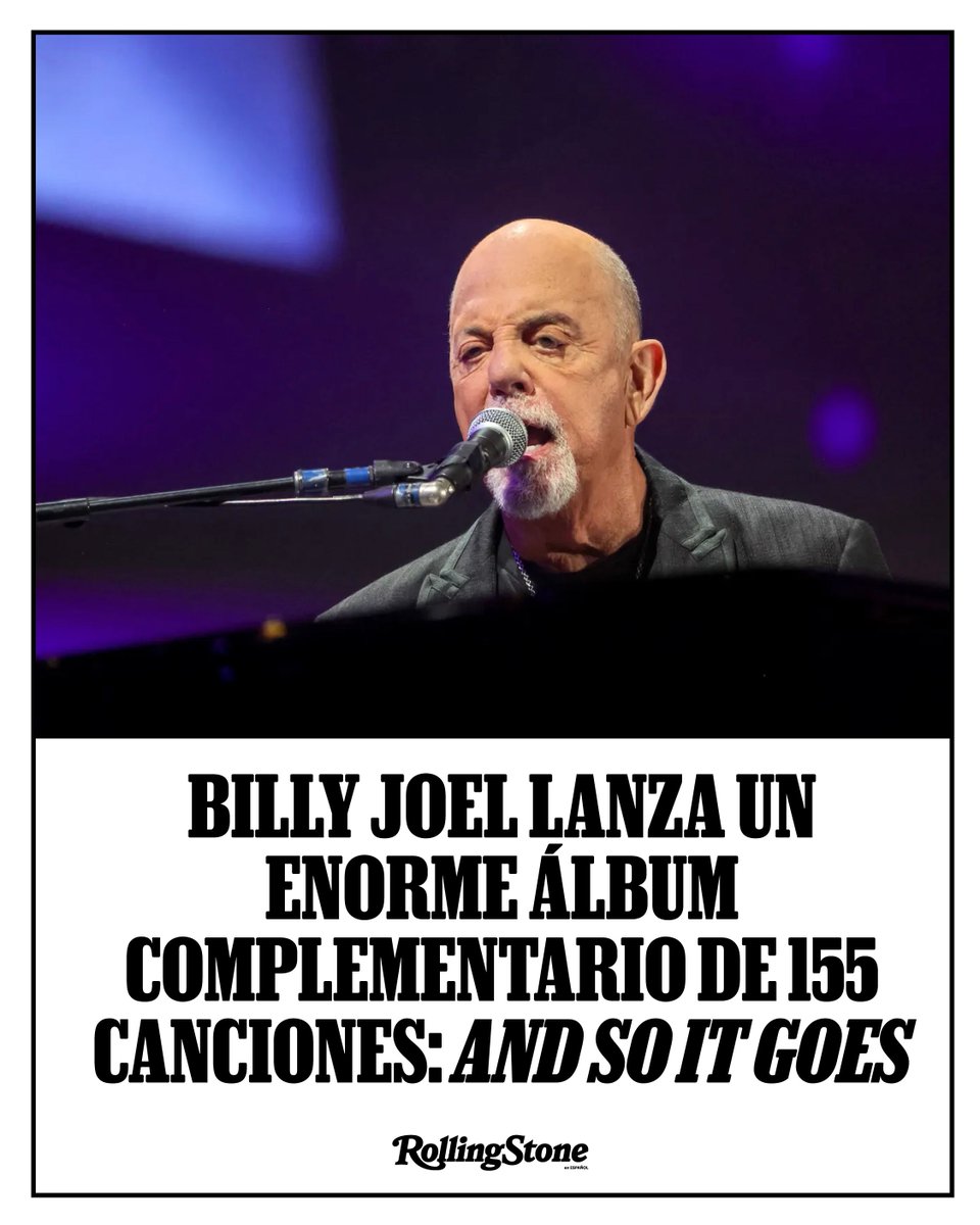 rollingstoneEE's tweet image. 🎹 Billy Joel lanza ‘And So It Goes’, un álbum complementario de siete horas con 155 canciones, grabaciones inéditas y joyas en vivo. Lee el artículo completo aquí. 👇
es.rollingstone.com/billy-joel-lan…
#RollingStoneEnEspañol #RollingStone #Música