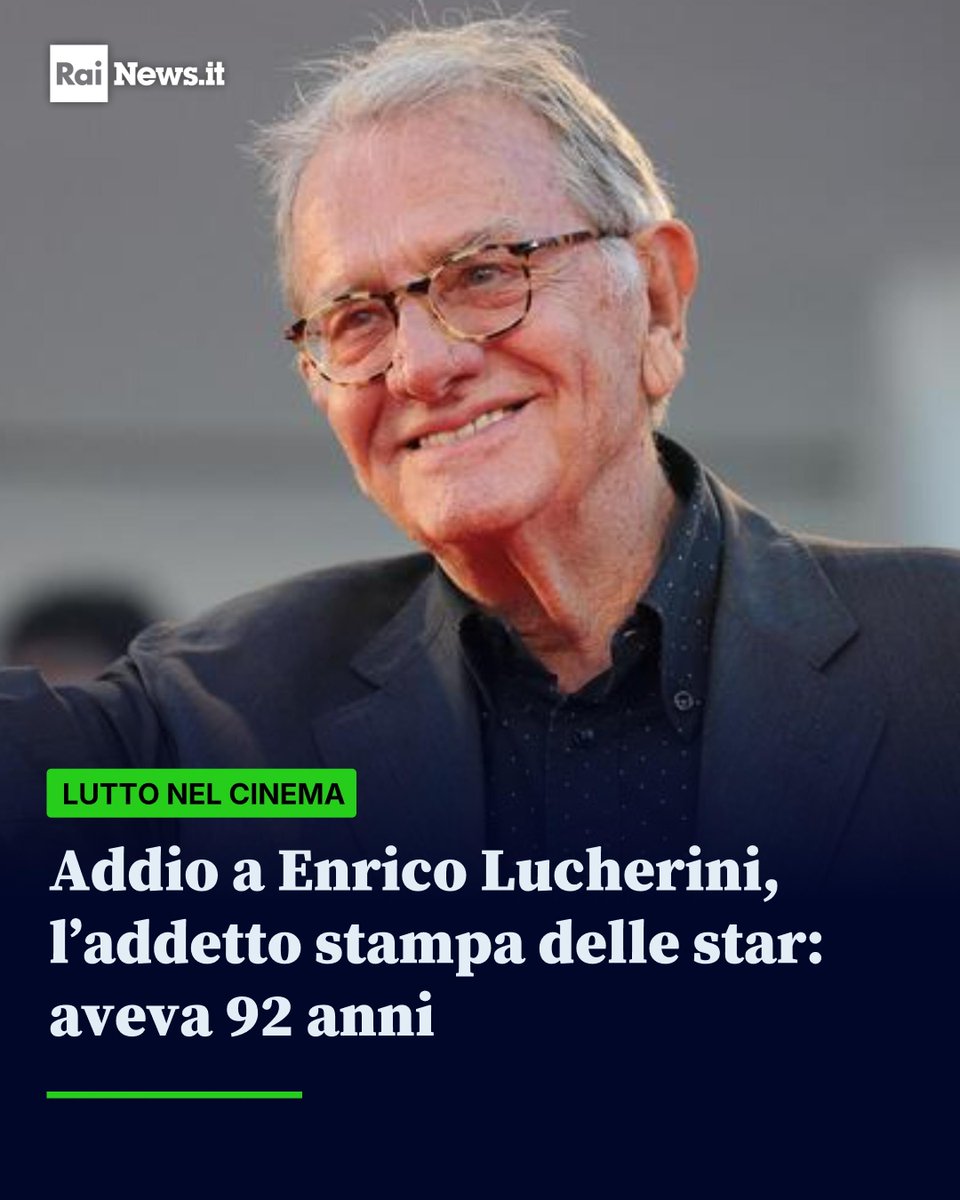 RaiNews's tweet image. Morto a Roma l'uomo che inventò il mestiere di addetto stampa dei divi del cinema.
Leggi l'articolo completo su Rainews.it