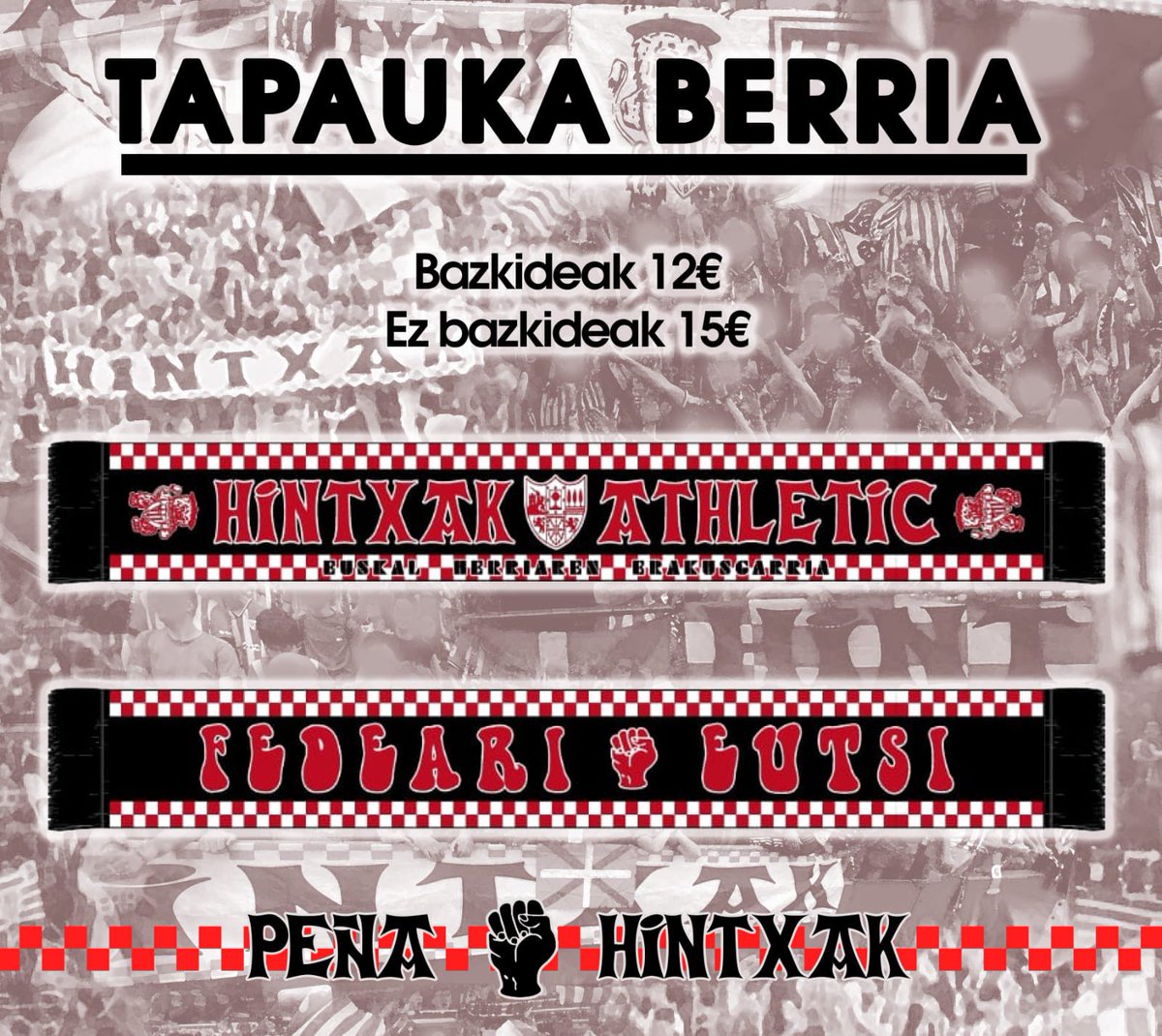 hintxakac's tweet photo. ✊🏻 FEDEARI EUTSI 
🏐 25-26 denboraldia, bat egin gurekin! https://t.co/Y646HIn97V