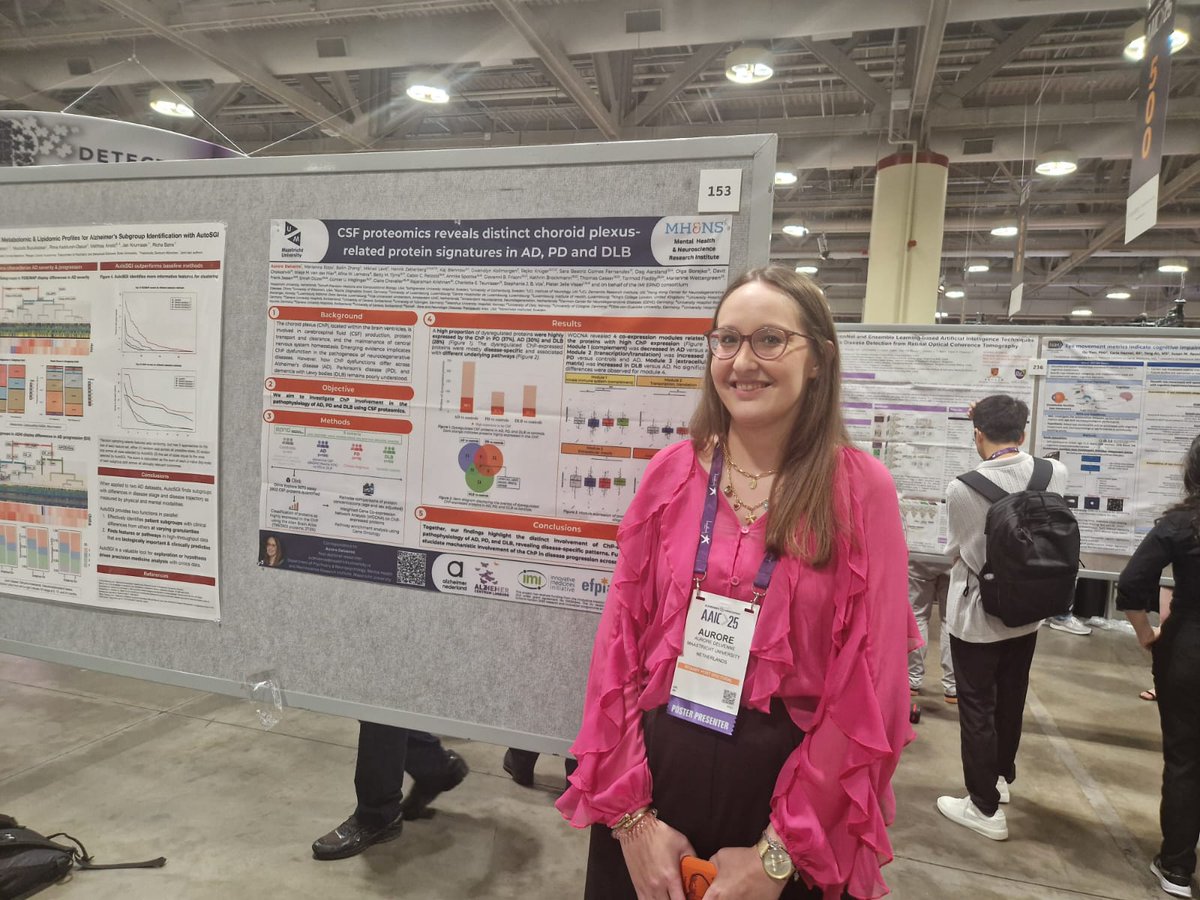 LBDPIA's tweet photo. #AAIC25 Day 2: Plasma biomarkers from Alena Smith (#LBDPIA student poster award winner from last year🥳 and she's one of our social media content creators this year🥰), CSF proteomics from wonderful Aurora Delvinne, update on #LBD Rating Scale from our awesome chair @jpmkane https://t.co/ji9aZMwiML