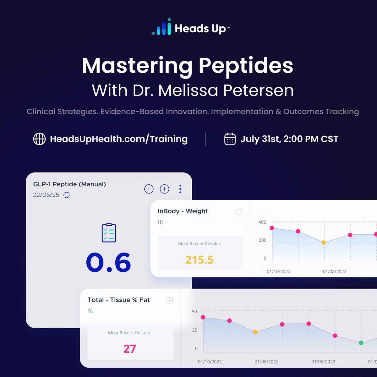 New Clinical #peptides  training w/ Dr. Melissa Petersen proghl.headsuphealth.com/mastering-pept…

#LONGEVITY  #PrecisionMedicine