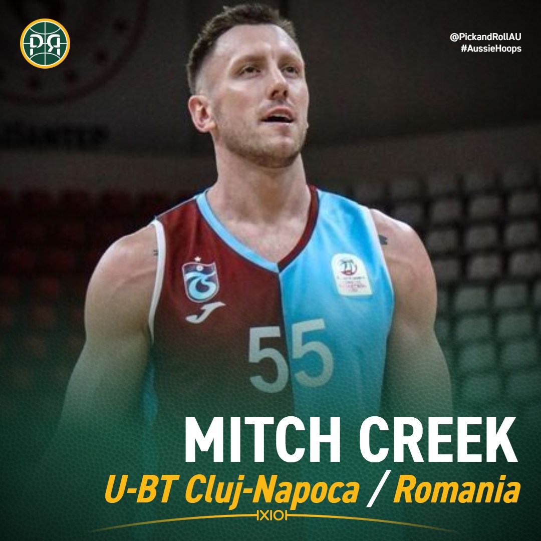 After recent stints in Turkey and Canada, Australian Mitch Creek has signed to play with Romanian EuroCup side U-BT Cluj-Napoca for the 2025-26 season. 
#AussieHoops #EuroCup