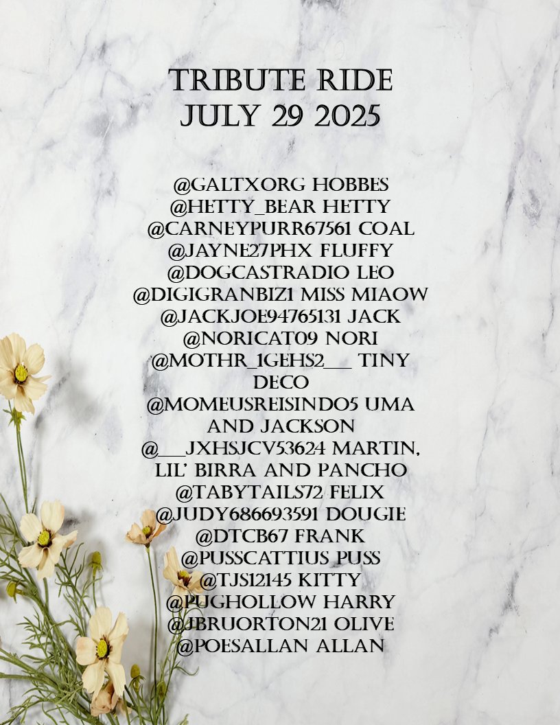#TributeRide #BBOT #PA #ZSHQ #TheAviators
#TheRuffRiderz #Hedgewatch