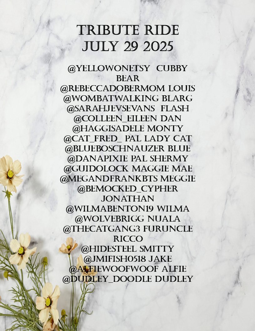 #TributeRide #BBOT #PA #ZSHQ #TheAviators
#TheRuffRiderz #Hedgewatch