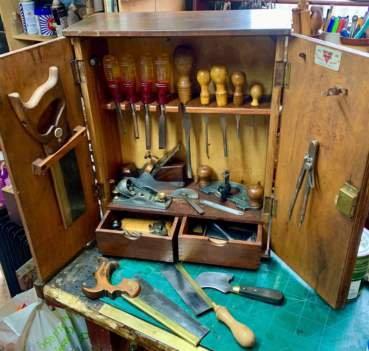 They really are little treasures. Time capsules from a bygone era. #restoration #workshop #oldtools #antique #vintagetools