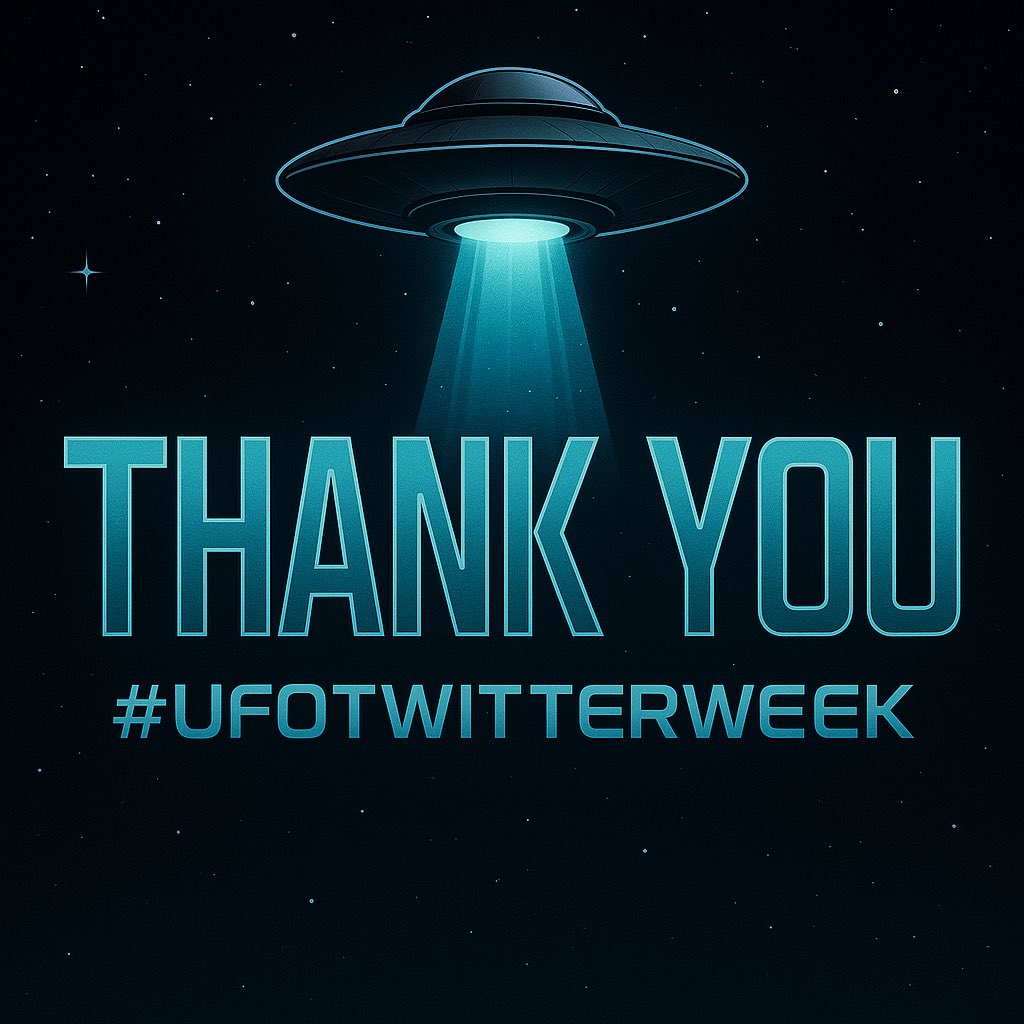 Thank you to everyone who took part in #ufotwitterweek 

What a week of UFO conversations! 🛸💪