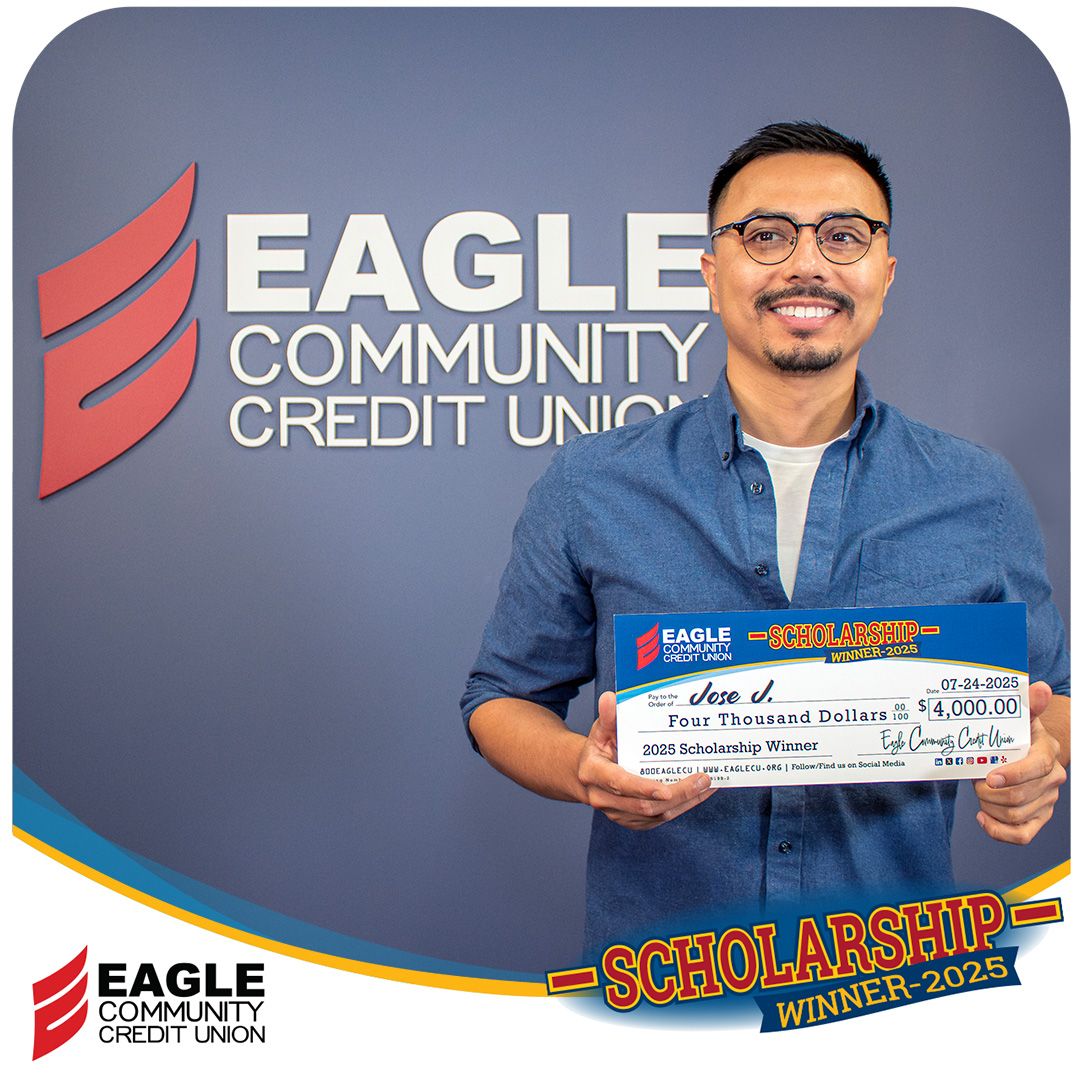 EagleCommCU's tweet photo. We are thrilled to announce our 2025 Eagle Community Credit Union Scholarship winners: Evette, Jose, Beatriz, and Steven!

At Eagle, we believe education opens doors, transforms futures, and strengthens communities.
#CommunityStrong  #RootedInCommunity #Scholarship #Community https://t.co/cOADwGIstU