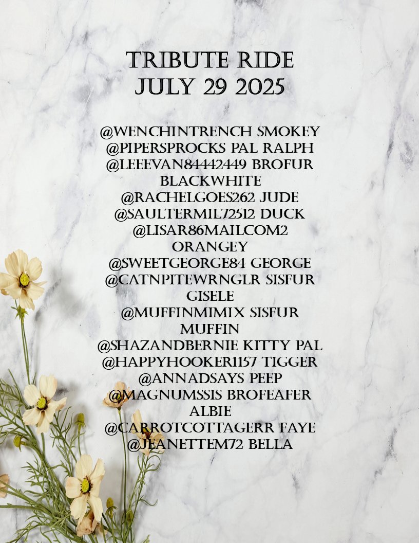 #TributeRide #BBOT #PA #ZSHQ #TheAviators
#TheRuffRiderz #Hedgewatch