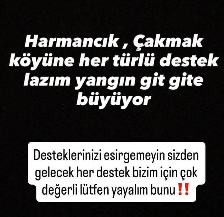 merlinkee's tweet image. bursa harmancık çakmak köyünde yangın büyümeye devam ediyor
acilen her türlü desteğe ihtiyaçları var
#BURSAYANIYOR