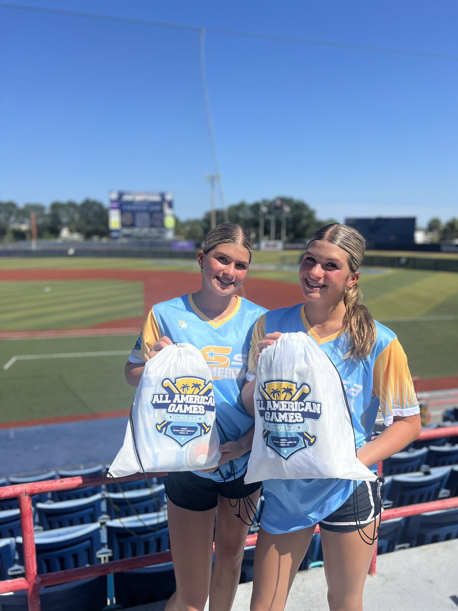 Thank you so much #USSSA for giving us this amazing opportunity to play in the All-American Games! Can’t wait to meet my team and play some games!!! And thank you so much for this new swag!