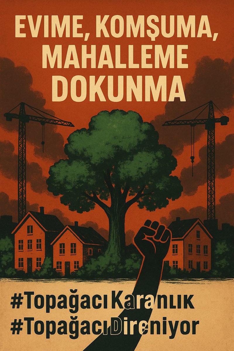 Topağacı halkının sesine kulak verelim! Barınma hakkı mücadelesini yükseltelim. 

#TopağacıKaranlık
#TopağacıDireniyor