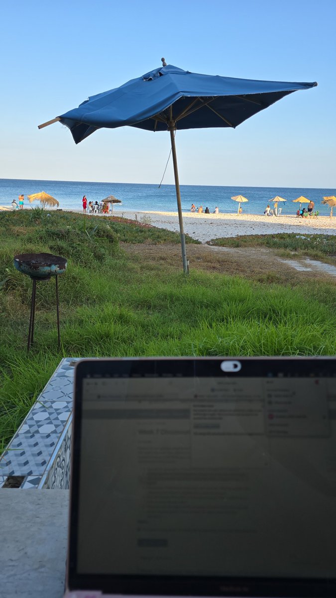 prettyingreens's tweet image. my view working earlier
