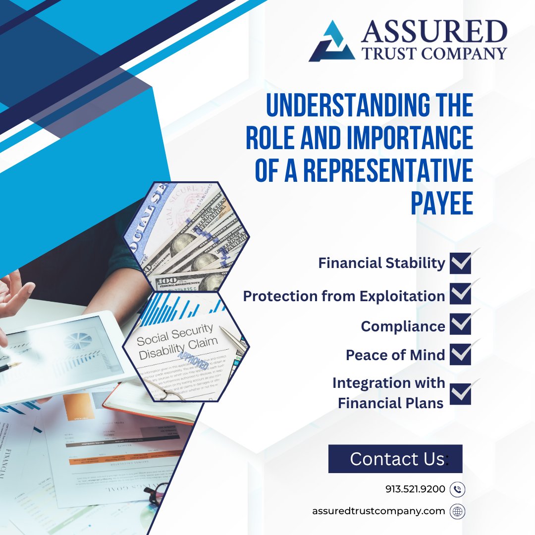 AssuredTrust's tweet photo. Some people need help managing their benefits. Assured Trust Company can serve as a Representative Payee, ensuring funds are used for our clients’ well-being &amp; security.

Learn more:
https://t.co/RgFDk8xL9O https://t.co/DQFgnW6zQD