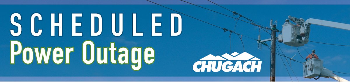Tyonek - Scheduled Outage: There is a scheduled outage in Tyonek on July 29 - 9 am to 4 pm and July 30 - 9 am to 4 pm. Members received an automated call last Friday alerting them to this event. Crews will perform some critical maintenance work to improve overall reliability.