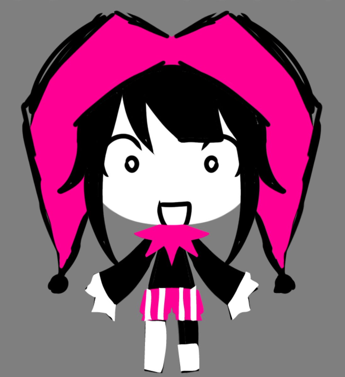 HAUNTEDYAOl's tweet image. jester oc idk