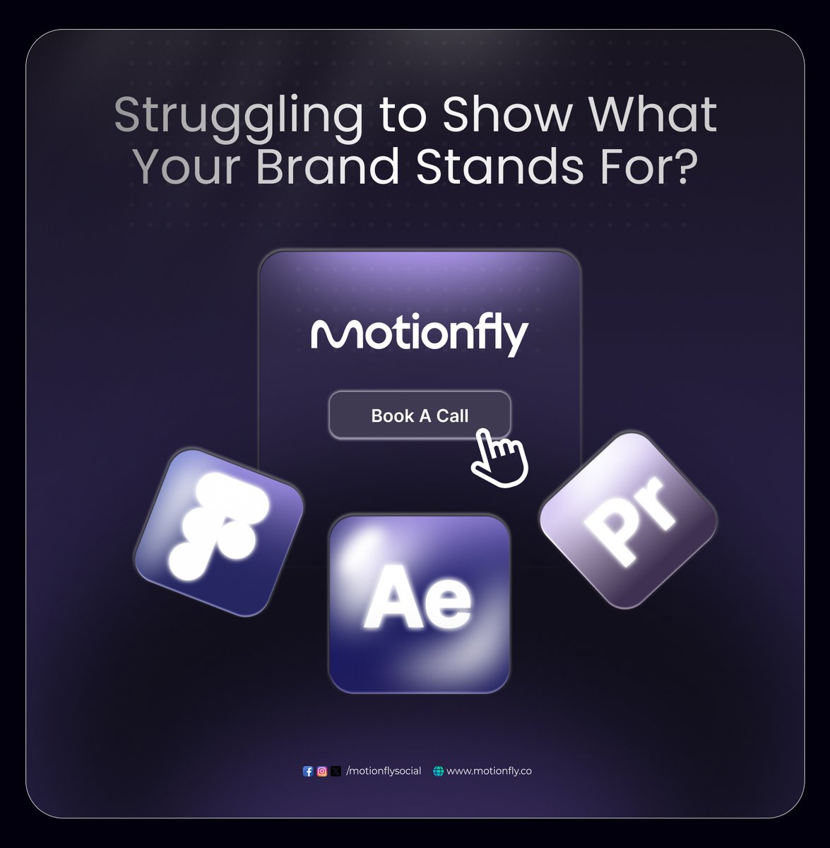 motionflysocial's tweet photo. Struggling to show what your brand stands for?
At MotionFly, we turn your ideas into visuals that speak louder than words.
Whether it’s a bold animation, sleek logo reveal, or a story-driven reel — we help your audience see your brand, not just hear about it. https://t.co/ZvQxgrl3ia