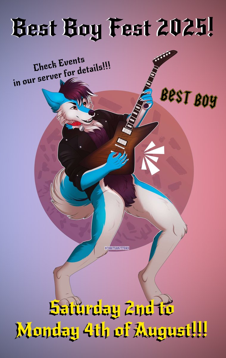 It's Best Boy's Birthday this weekend! Are you ready to party?

3 Days of VR Madness! Meetups, games, movies and nonstop rock n roll

All you need to join is have me on VRC. DM for details or message any of my mod team in tweet below :3

See y'all there 🤘