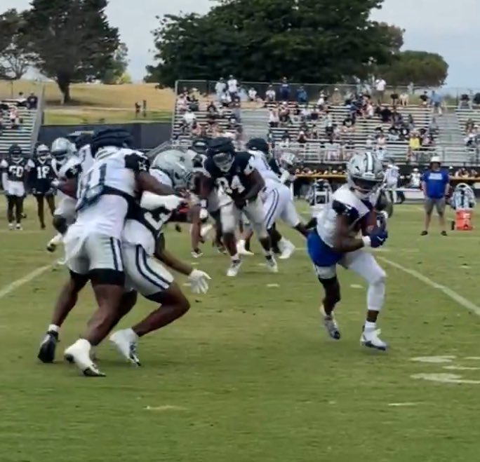 Do what all the time? Get a flag thrown for an illegal block 😂