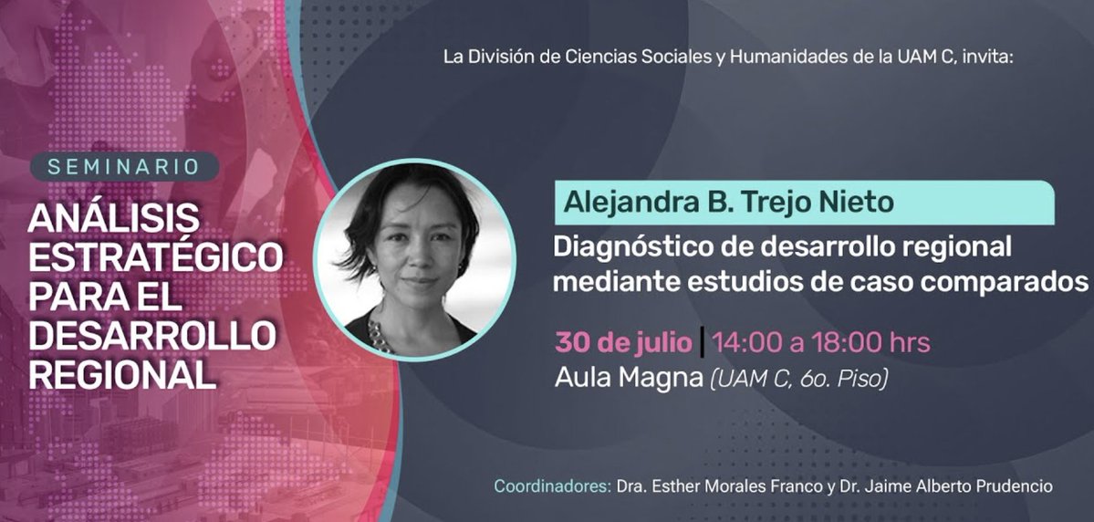 AlejandraTrejoN's tweet image. El miércoles 30 de julio.
Alejandra B. Trejo Nieto | Diagnóstico de desarrollo regional mediante e... youtube.com/live/1nvA8w9RL… a través de @YouTube