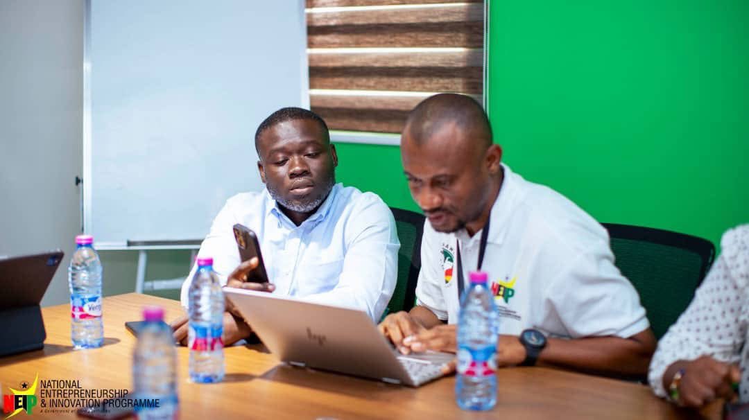 NEIP's nationwide monitoring exercise is currently underway, running until August 2, 2025. Our team is assessing innovation hubs and training centers across Ghana, evaluating hub activities, startup engagement, and grant utilization.
 #NEIP #monitoring #TheAdwumawuraProgramme