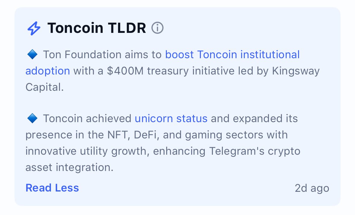 MrSatoshik's tweet image. Bullish $TON news flooding Coinmarketcap!
Have you noticed?
We're getting non-stop hot news about the $TON ecosystem lately.
Yet some of you remain bearish on $TON — while smart money keeps stacking bags, clearly seeing $TON's massive potential.
Don't sleep on this…
