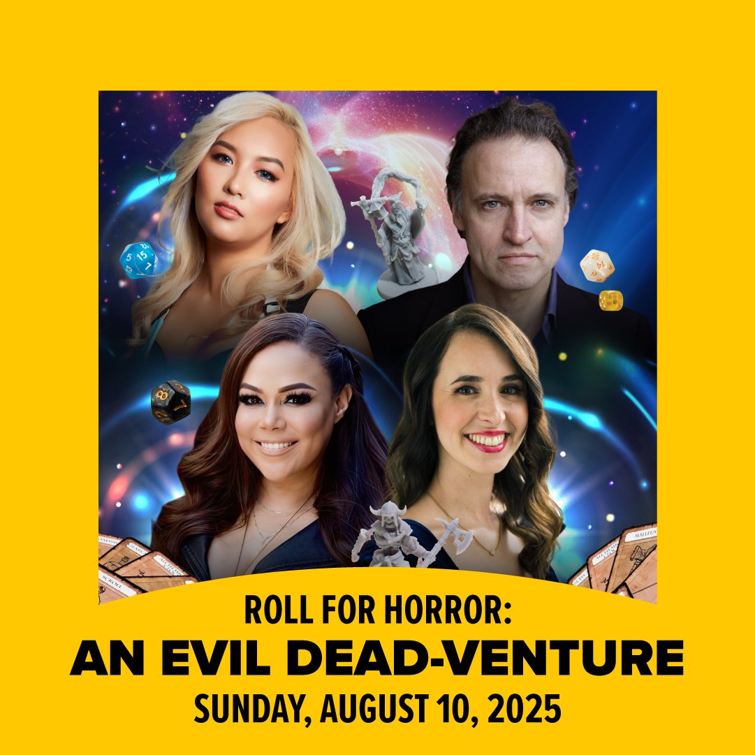 FANEXPOBoston's tweet image. Adventure unfolds at FAN EXPO Boston 🎲 Watch Mela Lee, Justine Huxley, Faye Mata, Samantha Béart, Andrew Wincott, and Emma Gregory roll through 3 nights of live D&D, free with your ticket. Learn more: spr.ly/6013fuo4B
#FANEXPOBoston #DungeonsandDragons #BaldursGate