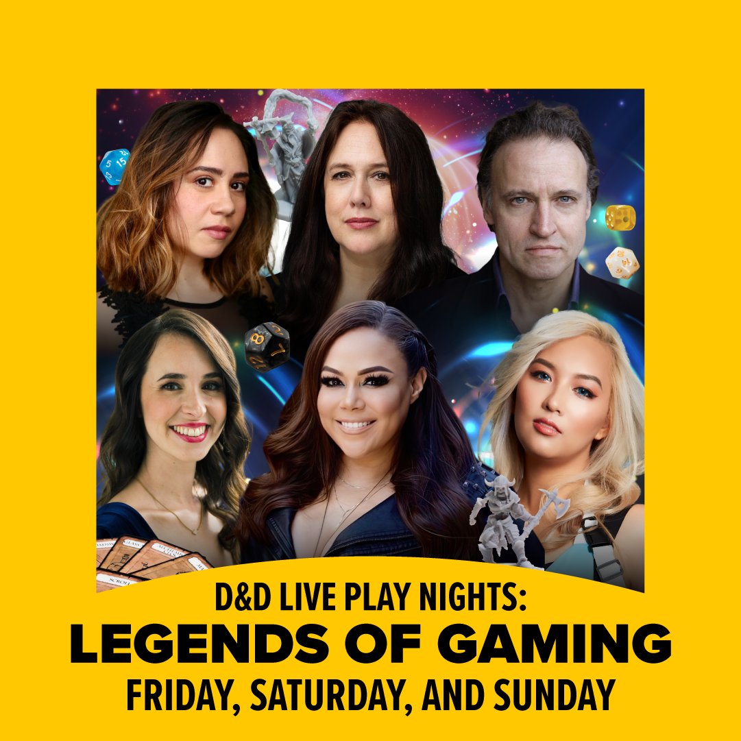 FANEXPOBoston's tweet image. Adventure unfolds at FAN EXPO Boston 🎲 Watch Mela Lee, Justine Huxley, Faye Mata, Samantha Béart, Andrew Wincott, and Emma Gregory roll through 3 nights of live D&D, free with your ticket. Learn more: spr.ly/6013fuo4B
#FANEXPOBoston #DungeonsandDragons #BaldursGate
