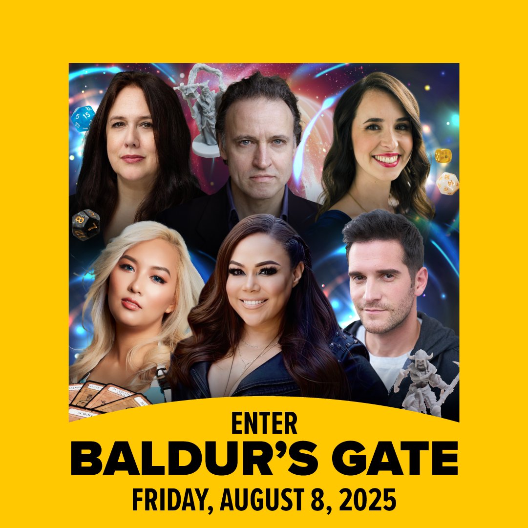 FANEXPOBoston's tweet image. Adventure unfolds at FAN EXPO Boston 🎲 Watch Mela Lee, Justine Huxley, Faye Mata, Samantha Béart, Andrew Wincott, and Emma Gregory roll through 3 nights of live D&D, free with your ticket. Learn more: spr.ly/6013fuo4B
#FANEXPOBoston #DungeonsandDragons #BaldursGate