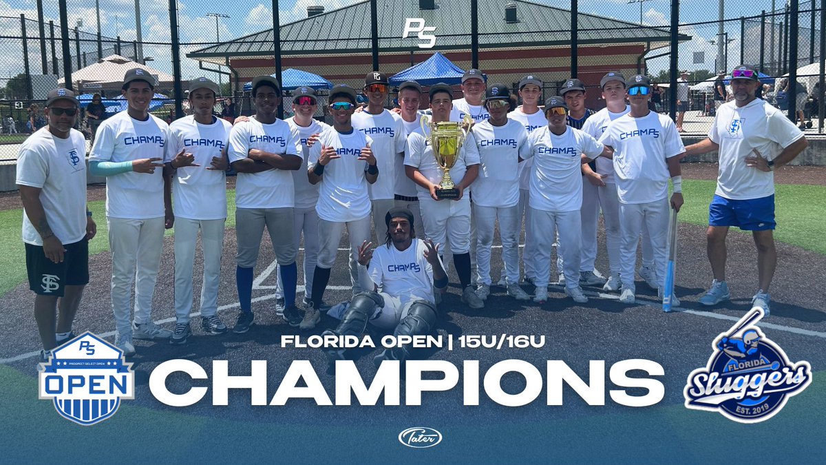 PSBaseballinc's tweet photo. Florida Open 15U/16U Champions | Florida Sluggers 2027 🏆

@FloridaSluggers  x #TheBestPlayHere https://t.co/UkDl2cIojG