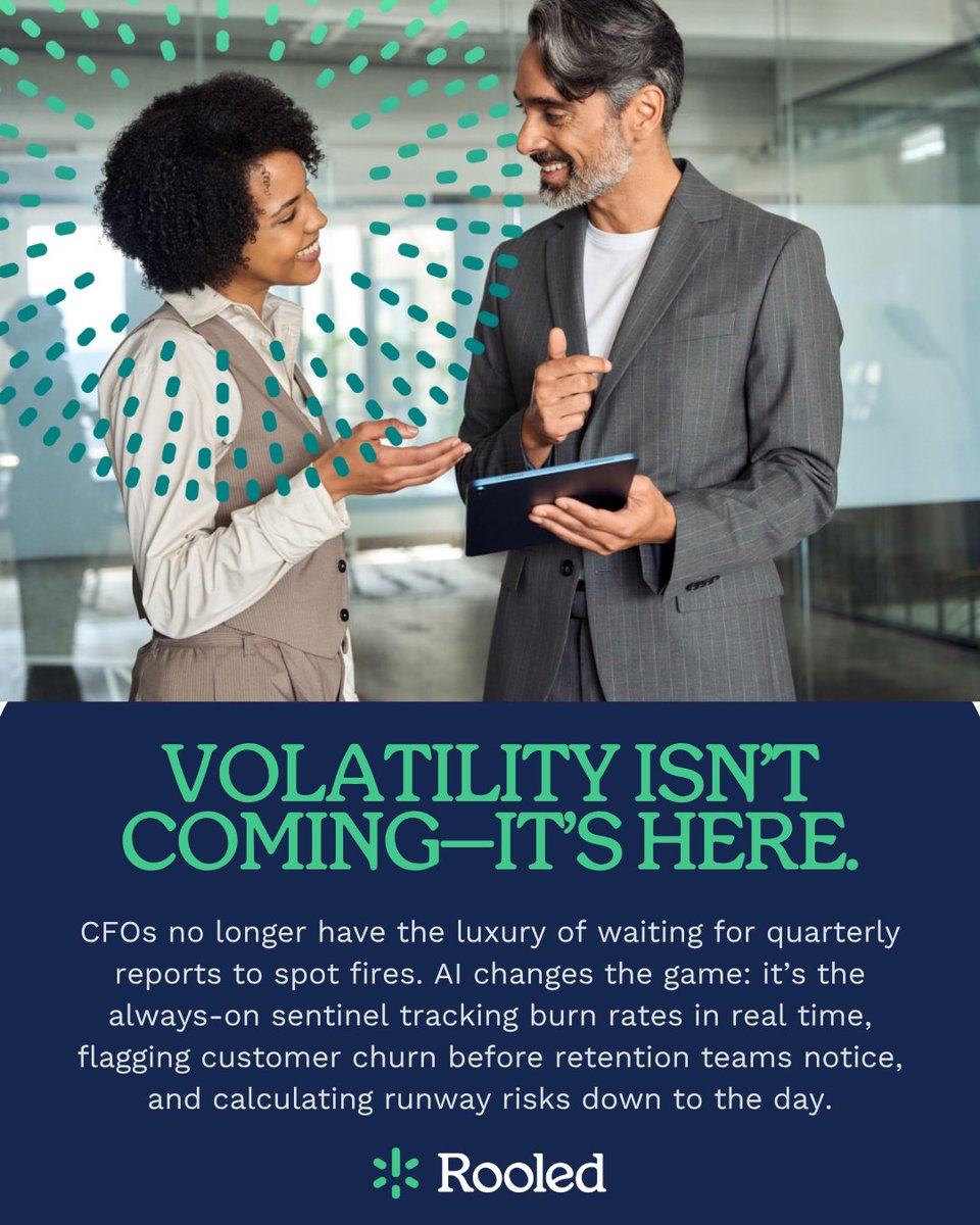 AI spots financial fires before they spread—but only CFOs can put them out. The best crisis response? AI + human judgment. See how Kudwa’s real-time analytics + Rooled's experts give you the edge. Book your free consultation today.

LINK: ow.ly/iAC350Ww4E8
#Startup #AI