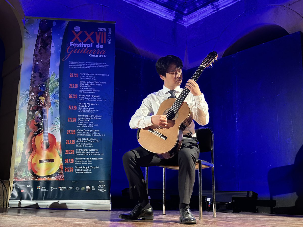 Youngtaek Jo de Corea, tercer participante en la final  del Concurso Internacional ‘Ciutat d’Elx’

#FestivalGuitarraElx #classicalguitar #concursodeguitarra #elche