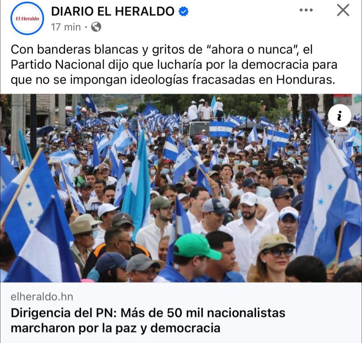 Minotahn's tweet image. 📢 𝗘𝗫𝗔𝗚𝗘𝗥𝗔𝗖𝗜𝗢́𝗡 𝗩𝗦 𝗥𝗘𝗔𝗟𝗜𝗗𝗔𝗗
Lo que medios corporativos llaman “marcha masiva” de 50 mil personas es otra falsedad más.
¿𝐐𝐮𝐞 𝐧𝐨 𝐞𝐱𝐢𝐬𝐭𝐞 𝐮𝐧𝐚 𝐦𝐚𝐭𝐫𝐢𝐳 𝐦𝐞𝐝𝐢𝐚́𝐭𝐢𝐜𝐚 𝐝𝐞 𝐥𝐚 𝐮𝐥𝐭𝐫𝐚 𝐝𝐞𝐫𝐞𝐜𝐡𝐚 𝐞𝐧 𝐇𝐨𝐧𝐝𝐮𝐫𝐚𝐬? 🤔
Para…