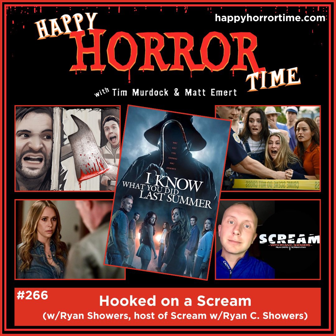 HappyHorrorTime's tweet photo. 🪝 NEW EPISODE 🪝

Tune in to hear us break down the new I KNOW WHAT YOU DID LAST SUMMER with special guest, Ryan Showers, host of the @SCREAMwithRCS — from all those new characters, to whether they made good use of JLH and FPJ, and the mid-credits scene that left us wanting more. 🙏🏼

WATCH or LISTEN at the links in the comments below ⬇️