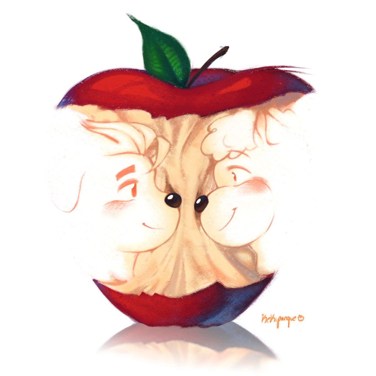 kekipanque's tweet image. The apple thing