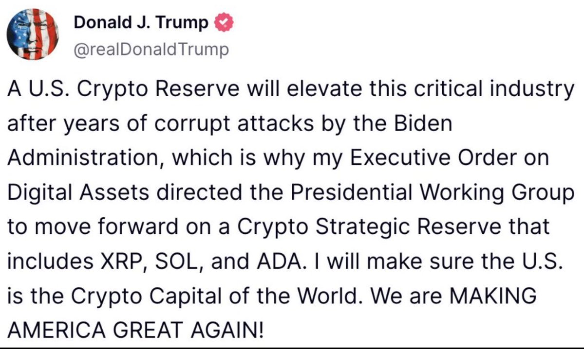 REMEMBER THIS?

LET SEE WHAT HAPPENS THIS WEDNESDAY WHEN THE WHITE HOUSE CRYPTO REPORT RELEASE TO THE PUBLIC? 👀