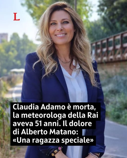 Claudia Adamo meteorologa, è morta per un tumore a 51 anni.
Ultimamente ci sono stati troppi addii in Rai: è tempo di farsi qualche domanda.