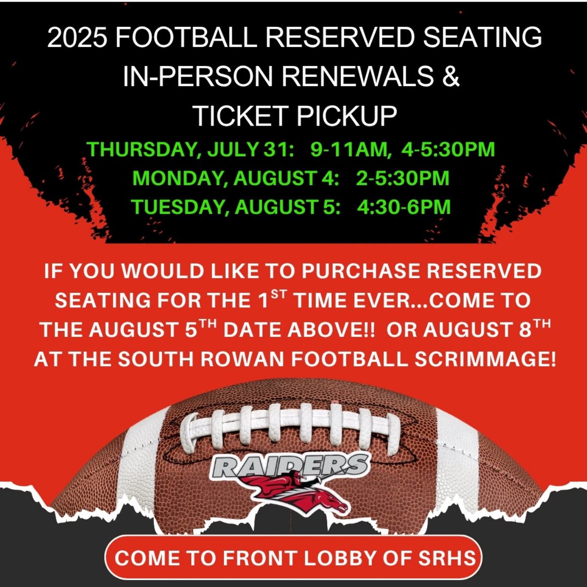 UPDATE:  MONDAY AUGUST 4th NEW TIME!  Thanks!!