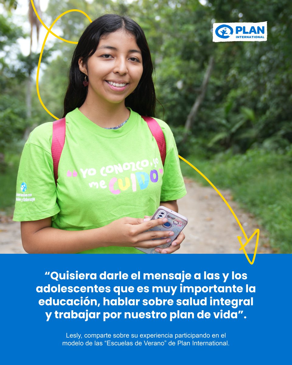 Lesly aprendió a creer en sí misma, trazar metas y tomar decisiones con propósito 🙌🏼. Ahora tiene una hoja de ruta clara para lograr sus sueños.

➡ Conoce más de su plan de vida aquí: plan-international.org/el-salvador/es…
