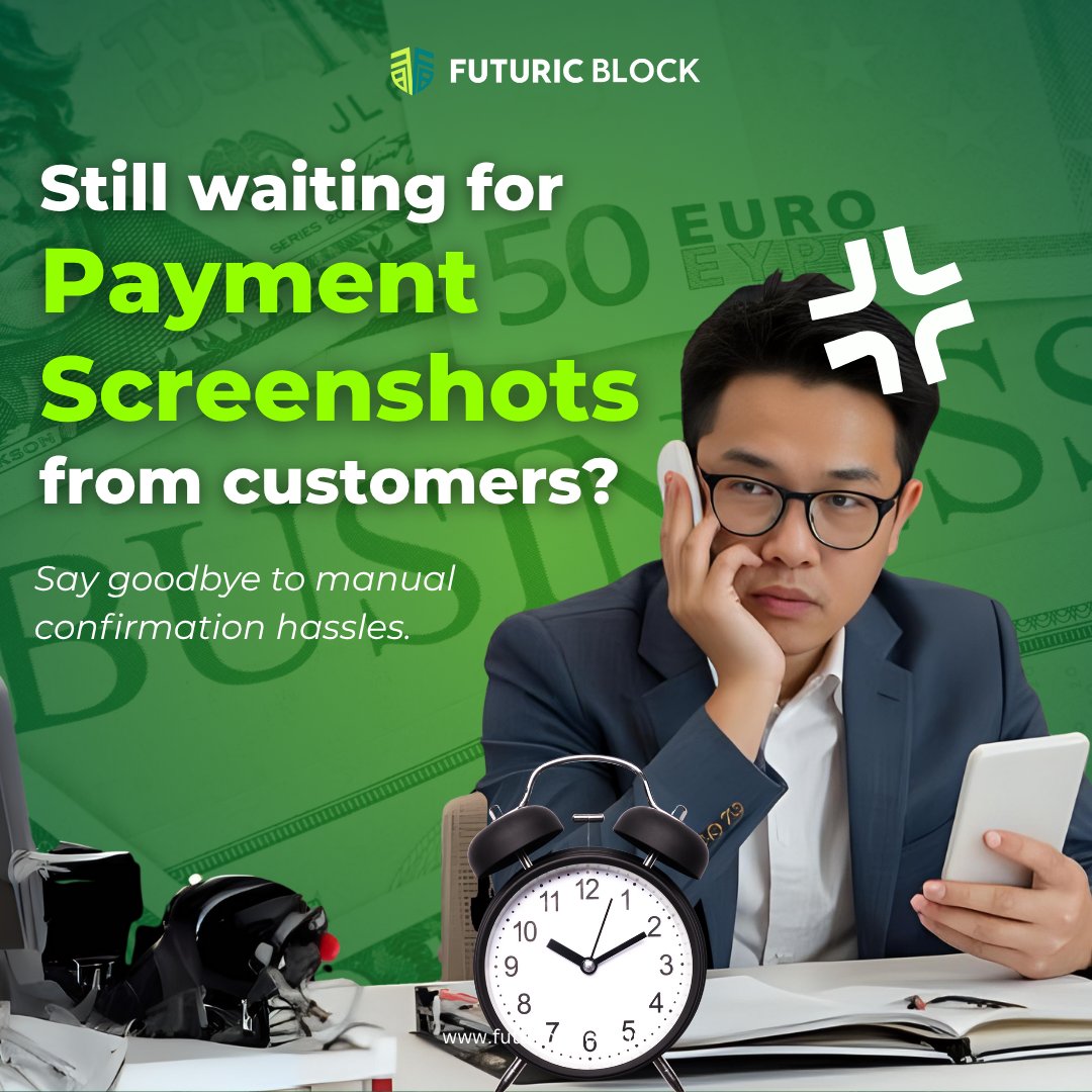 FuturicBlock's tweet photo. Think your crypto business still works like this?
⛔ Waiting for screenshots
📋 Recording in Excel
🤯 Chasing payments

There’s a better way.

Futuric Block automates it all — from tracking to reports.
🌐 https://t.co/ALSyHqlyDK
.
.
.
#CryptoSimplified #FuturicBlock #Web3Tools https://t.co/EUHl3QYi5V