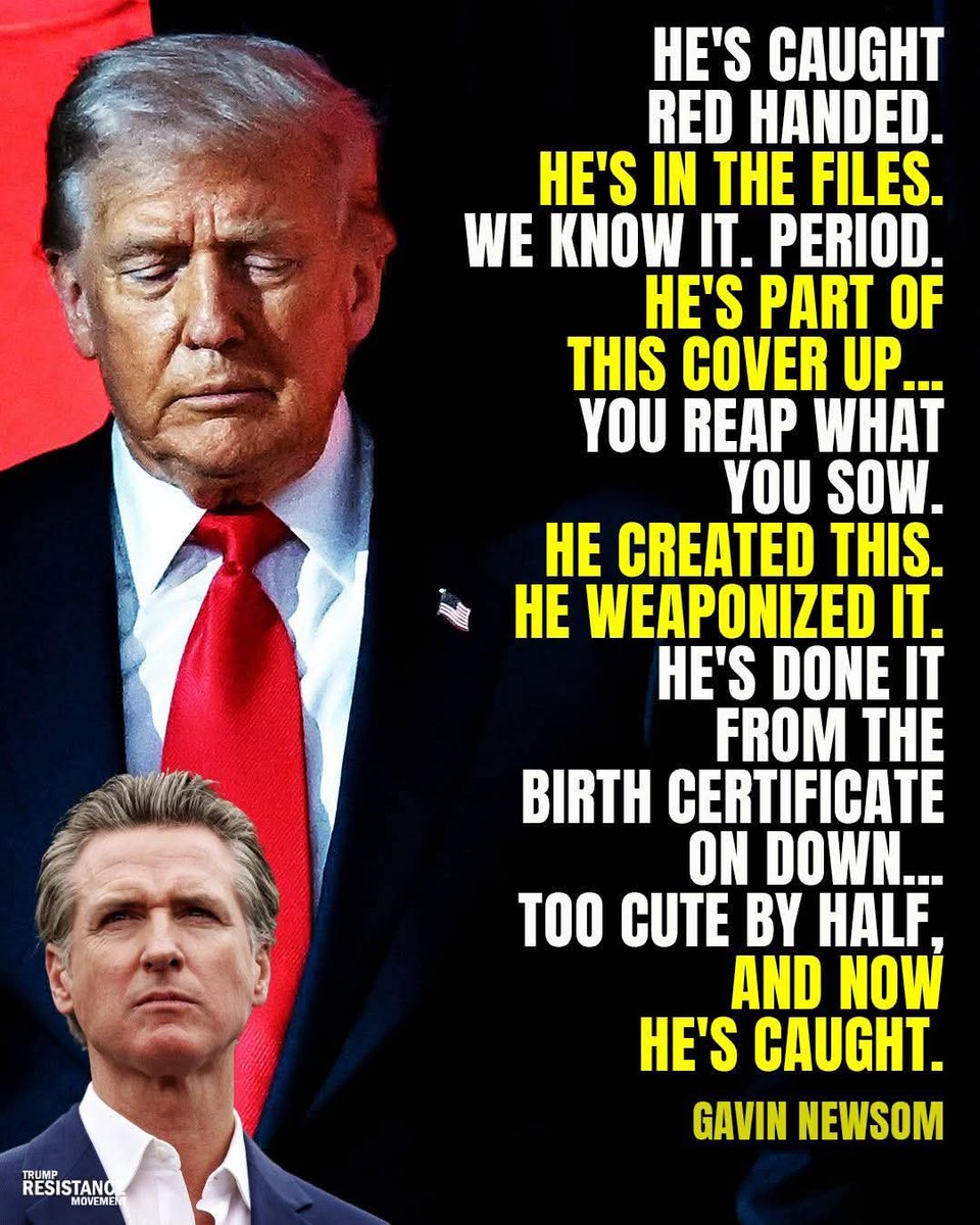 JanetLei5's tweet image. #TrumpEpsteinCoverup
@realDonaldTrump
RESIGN RESIGN RESIGN